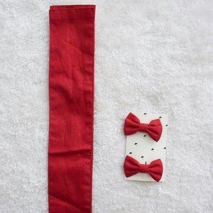 ❤️ *Lacey Lane* Boutique.  Ruby Headscarf & 2, Mini Bows